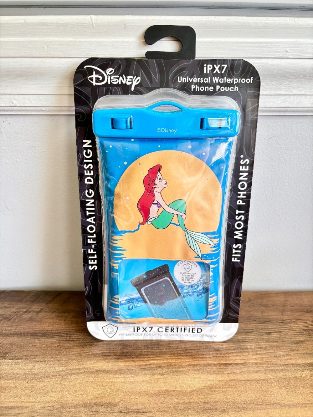 New Disney IPX7 Little Mermaid Ariel Waterproof Self Floating Phone Pouch Case